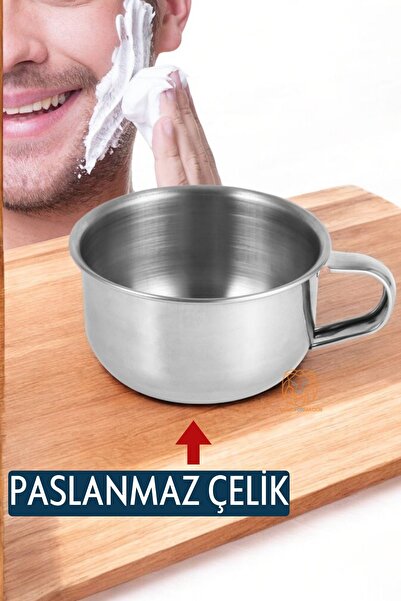 Transformacion Paslanmaz Çelik Tıraş Tası Sabun Köpürtme Kasesi 717299