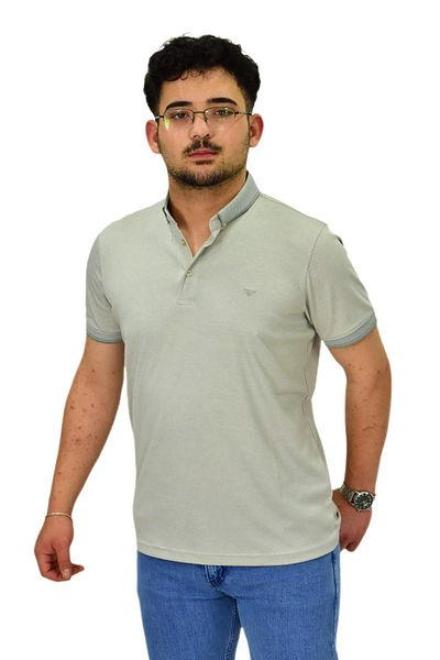 Raymons Men's Plus Size Polo Neck Mercerized T-Shirt T3000 Bgl-St04534