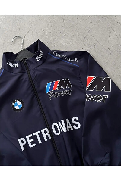Lushen BMW Motorcu Unisex İnce Kumaş Yağmurluk Hafif Rüzgarlık Günlük Spor Ceket