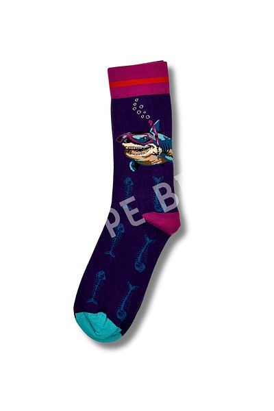 STEPPE BERRY Men's Patterned Socks - 1