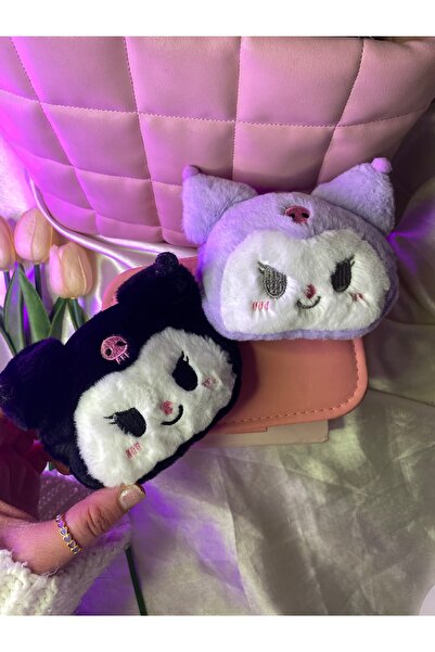 SANRIO 1 adet. Sanrıo karakterli kuromi peluş cüzdan anahtarlık/hediyelik çan...