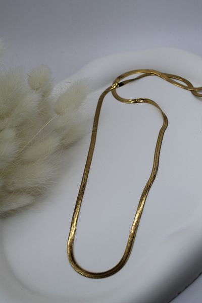 Luvix Design Italian Flat Steel Chain Necklace 55 cm