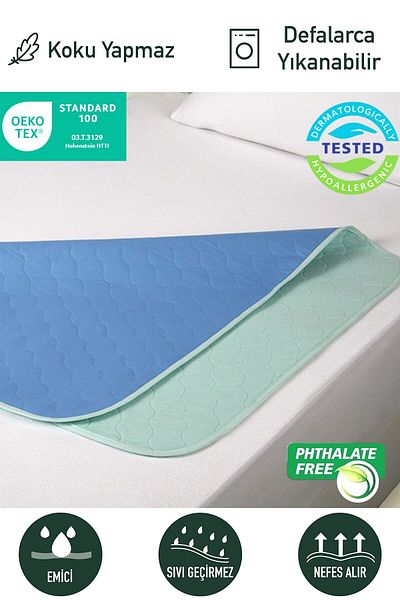Bodmar Abso Washable Patient Cover, Absorbent, Liquid Proof Patient under Pad Cover 75X85 cm Standard 4 Layers