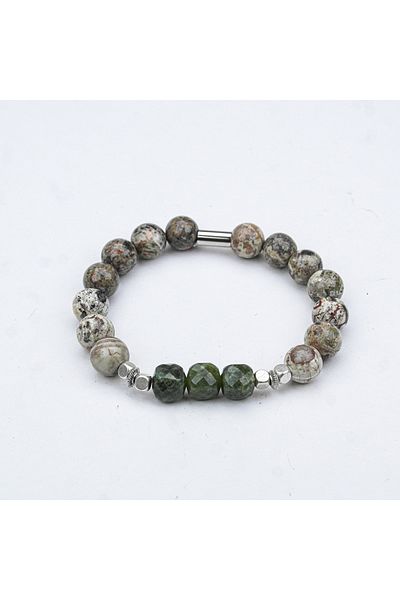 Skygo Agate Stone Fishing Line Rubberized Bracelet