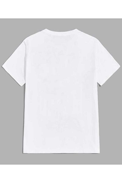 New Shine Μπλουζάκι Unisex με στάμπα Red Cherries Λευκό Oversize