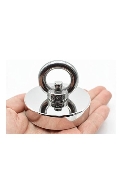 Hdg Süper Güçlü Halkalı Büyük Neodyum Pot Mıknatıs, 60mm Çap, Dekorasyon Mıkn...