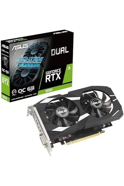 ASUS GeForce RTX 3050 Dual OC (6GB GDDR6/PCI Express 4.0/1537MHz/14000MHz)