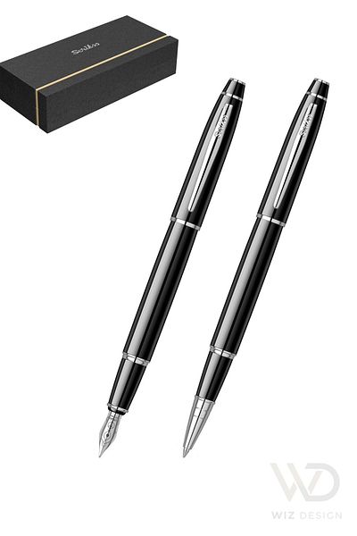 Scrikss 35 Dolmakalem - Roller Pen Set Black with Special Gift Box