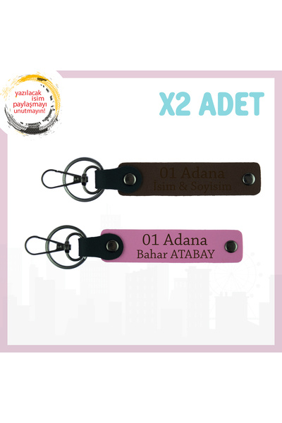 Asortishey 01 Adana Gift City مصممة خصيصًا لاسمك، سلسلة مفاتيح أنيقة مكونة من...