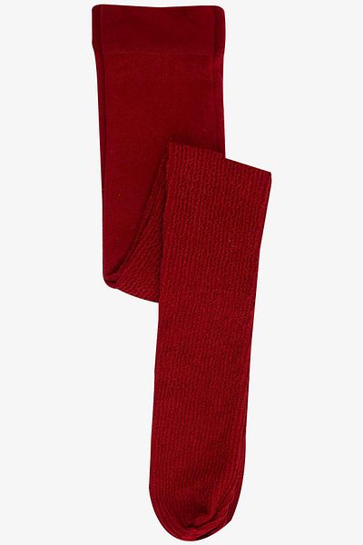 Katamino Girl's Red Pantyhose - 3-12 Years, Patterned