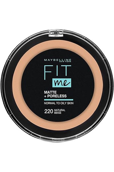 LEADING LINES Maybelline New York Fit Me Matte & Poreless Face Powder, 220 Natural Beige, 12 g