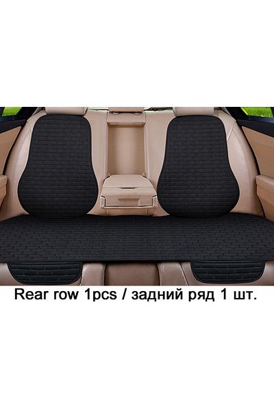 Choice Black Rear-1pcs Car Flax Seat Cushion Protector Pad Car Seat Cover Front/Rear Seat Cover Automobile