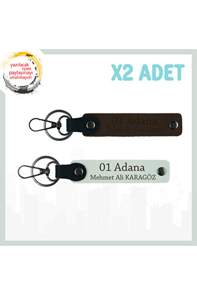 Asortishey اسم مكتوب 01 Adana Elegance Gift City تصميم خاص سلسلة مفاتيح مكونة...