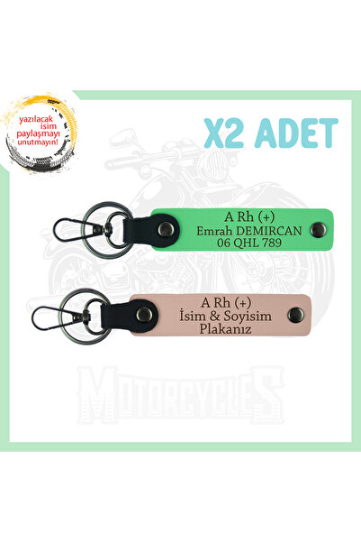 Asortishey Special Design 2-Piece Keychain for Motorcycle Lovers, Name Plate ...