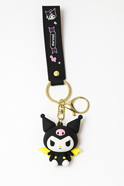 MakeWell Accesoriu pentru breloc Kuromi, confortabil de utilizat, cu brățară și clemă de design Kuromi