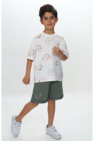 Toontoy Σετ Σορτς Αγόρι Ελέφαντας με τύπωμα