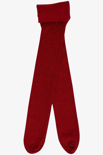 Katamino Girl's Red Pantyhose - 3-12 Years, Patterned
