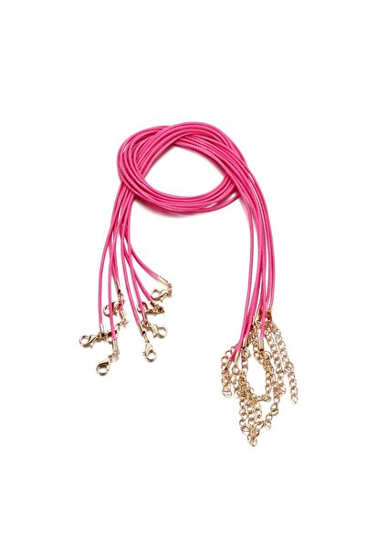 Choice 50 سم × 1.5 مم، لون أحمر وردي، 10 قطع، 1.5 مم، جلد يدوي الصنع مع مشبك ...