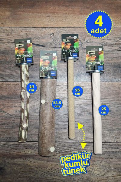 Vixpet Venty 4 Pieces Parrot Perch Set - Sand Perch |   Jako, Amazon, Sultan, Monk, Konur, Alex, Kayak M420