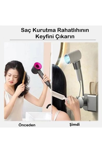DUHALINE Eller Serbest Saç Kurutma Konforu Ayarlanabilir Saç Kurutma Makinesi...