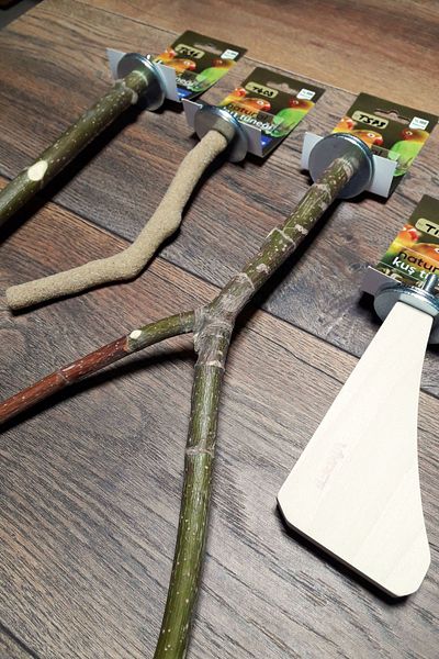 Vixpet Venty 4 Pieces Parrot Perch Set |   Sandy Perch M415