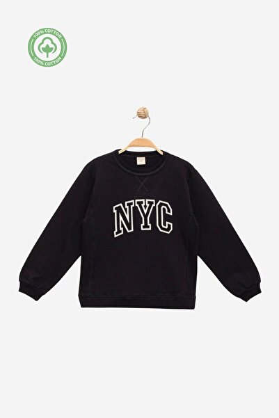 Divonette Αγορικό 100% βαμβακερό κεντημένο φούτερ - Παιδικά ρούχα