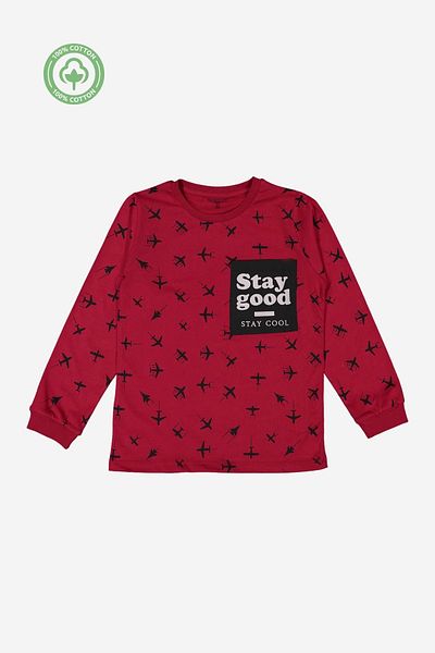 Divonette Tricou cu maneca lunga pentru baieti 100% bumbac - Imbracaminte pentru copii