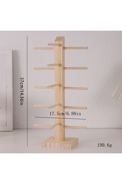 Choice dan-5 Multi Layers Wood Sunglass Display Racks Shelf Eyeglasses Show Stand Jewelry Holder For Multi