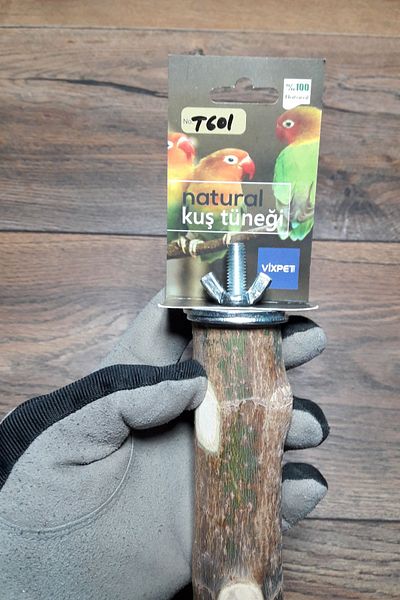 Vixpet Venty 34.5 Natural Parrot Perch |   Macaw, Cockatoo, Jako, Amazon, Eklektus, Alexander, Kayık - T601