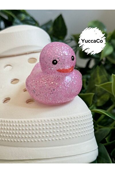 Crocs Ördekli Terlik Süsü/Simli Ördek Terlik Charm/Üç Boyutlu Jibbitz