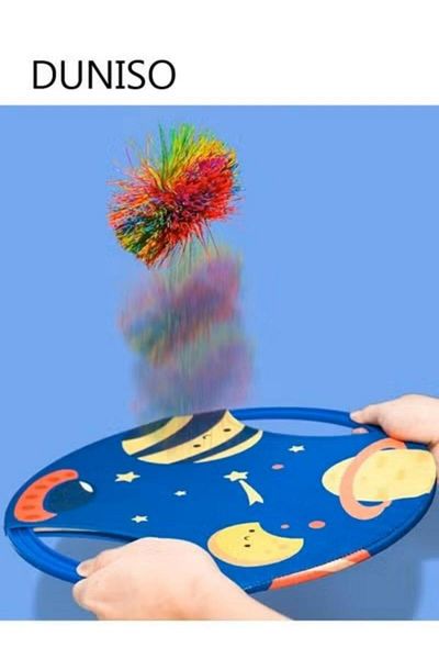 Generic DUNISO Toss and Catch Balls Game Activities Toys Bouncy Paddle Playset