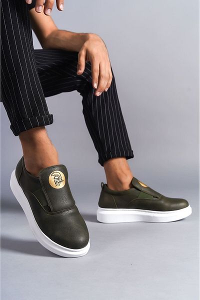 Joy Man J161 Hippo Laceless Skin Ανδρικά παπούτσια casual sneaker CBT - Χακί