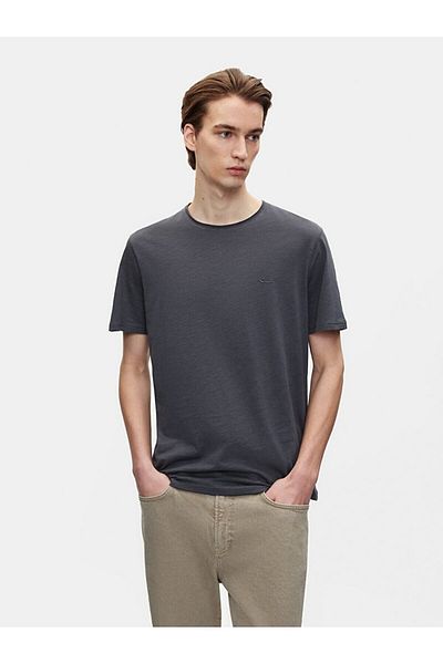 Ltb Basic Crew Neck Regular Anthracite T-Shirt