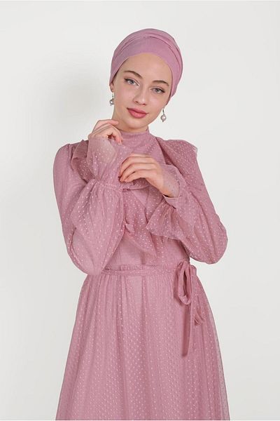Alvina 40485 Μοντέλο φόρεμα με δαντέλα και βολάν