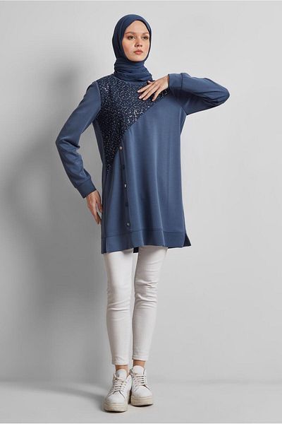 Alvina Denim Detail Trainers Tunic 45391