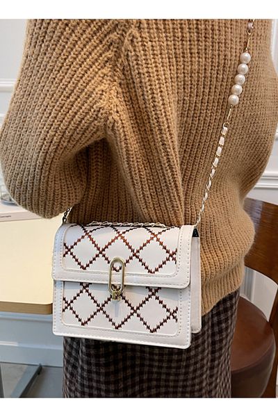 ETG Line Square Handbag Shoulder Crossbody Bag
