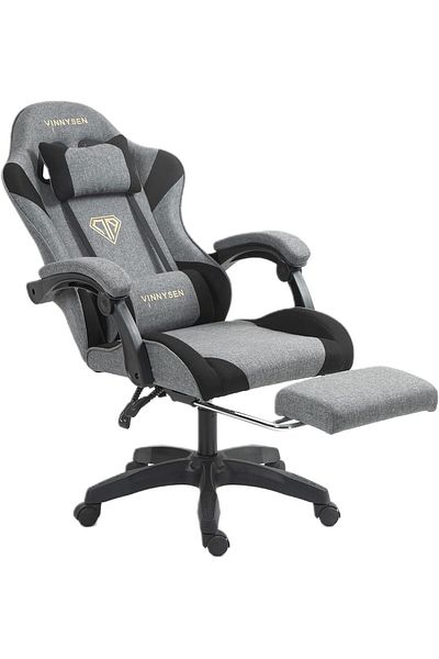 VINNYSEN Ergonomic Fabric Gaming Chair Tilt and Height Adjustable Computer Chair