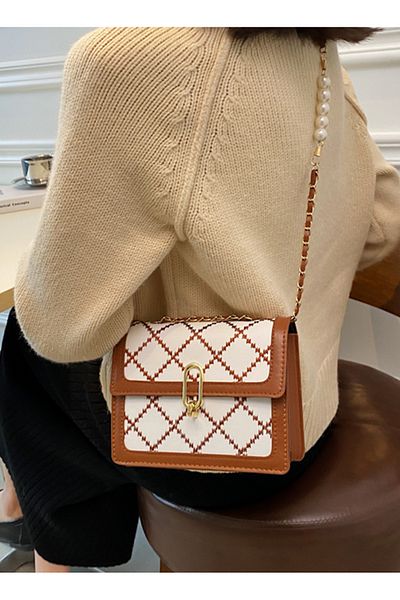 ETG Line Square Handbag Shoulder Crossbody Bag