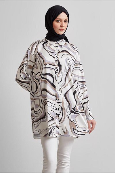 Alvina Patterned Tunic Model: 44819