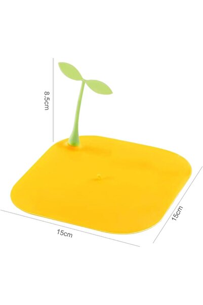 Yelajoy 2-pack silicone floor drain, bean sprout shape, two colors, detachable, easy to clean, for bathroom