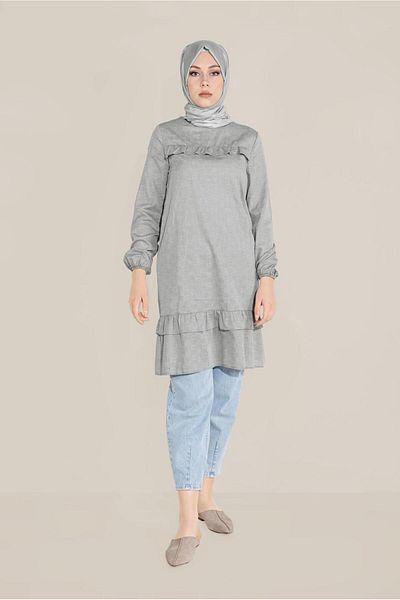 Alvina Ruffle Detailed Tunic 40712