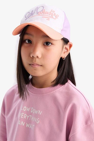 DeFacto Girl's Printed Cotton Cap Hat D8431A825Sm