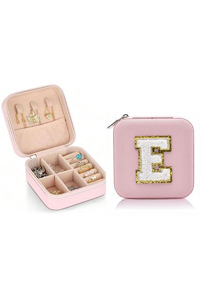 Choice PINK-E New creative letter jewelry box portable travel ring necklace earrings stud earrings earrings