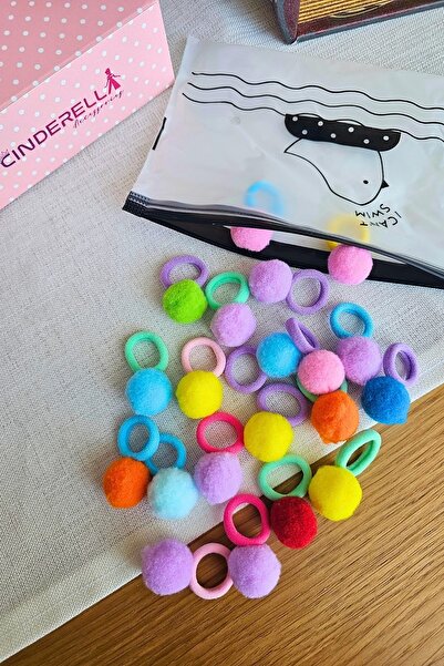 Cinderella Set de agrafe elastice pentru fetiță cu prosop moale - 20 bucăți a...