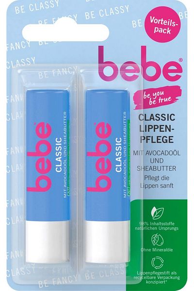 Bebe Zartpflege Sensitive Lip Care Balm for Children - Classic Set of 2