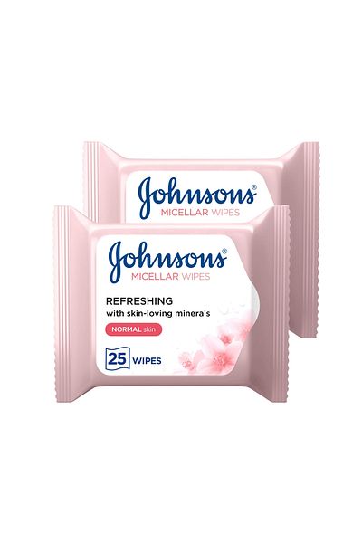 Johnson & Johnson Johnson's Micellar Cleansing Wipes With Rose Water