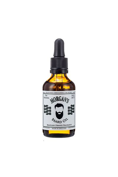 Morgan's Pomade Morgan's Beard Oil 50ml Glass Bottle Brazillian Orange Fragrance NEW