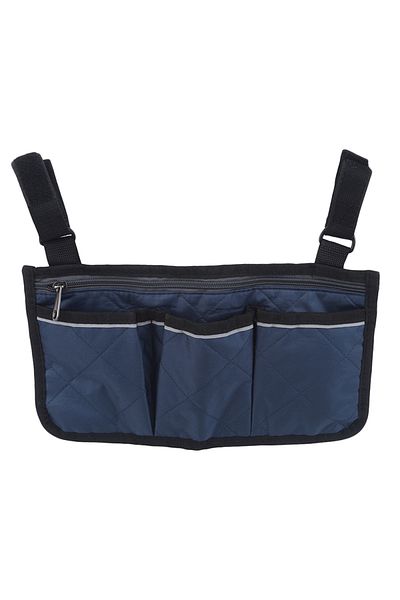 Choice Dark Blue Wheelchair Bag Waterproof Pouch With Secure Reflective Strip Large Capacity Walker Storage