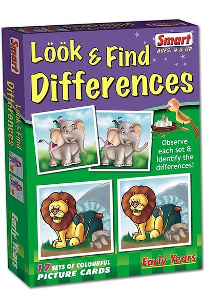 Smart LOOK & FIND THE DIFFERENCES Jigsaw Puzzle Educational Toys - for Girls, Boys Toddlers and Kids