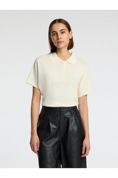 Selected Femme Polohemd aus Strick Kurzarm